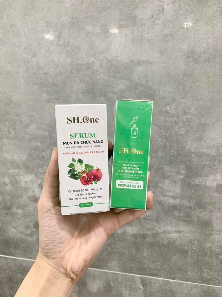 Serum Diếp Cá Lựu Đỏ SH.One đa chức năng giúp phục hồi tái tạo da Ngừa Mụn Thâm Serum Diếp Cá Lựu Đỏ SH.One đa chức năng giúp phục hồi tái tạo da Ngừa Mụn Thâm