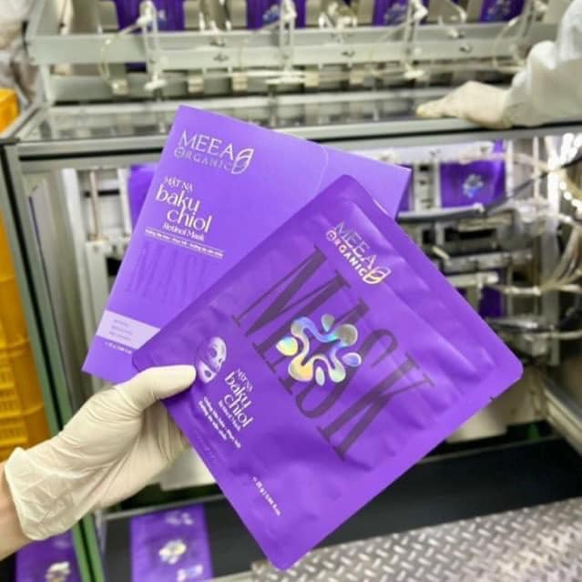 Mặt Nạ Thạch Соlаɡеп Meea Organic Màu Tím Bakuchiol Retinol Mask Hộp 5 Miếng Mặt Nạ Thạch Соlаɡеп Meea Organic Màu Tím Bakuchiol Retinol Mask Hộp 5 Miếng