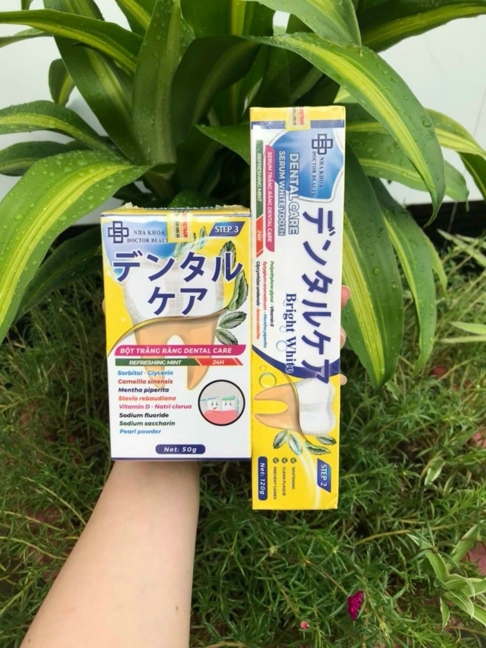 Serum trắng răng dental care + Nước xúc miệng dental care tặng 1 bột trắng răng dental care Serum trắng răng dental care + Nước xúc miệng dental care tặng 1 bột trắng răng dental care