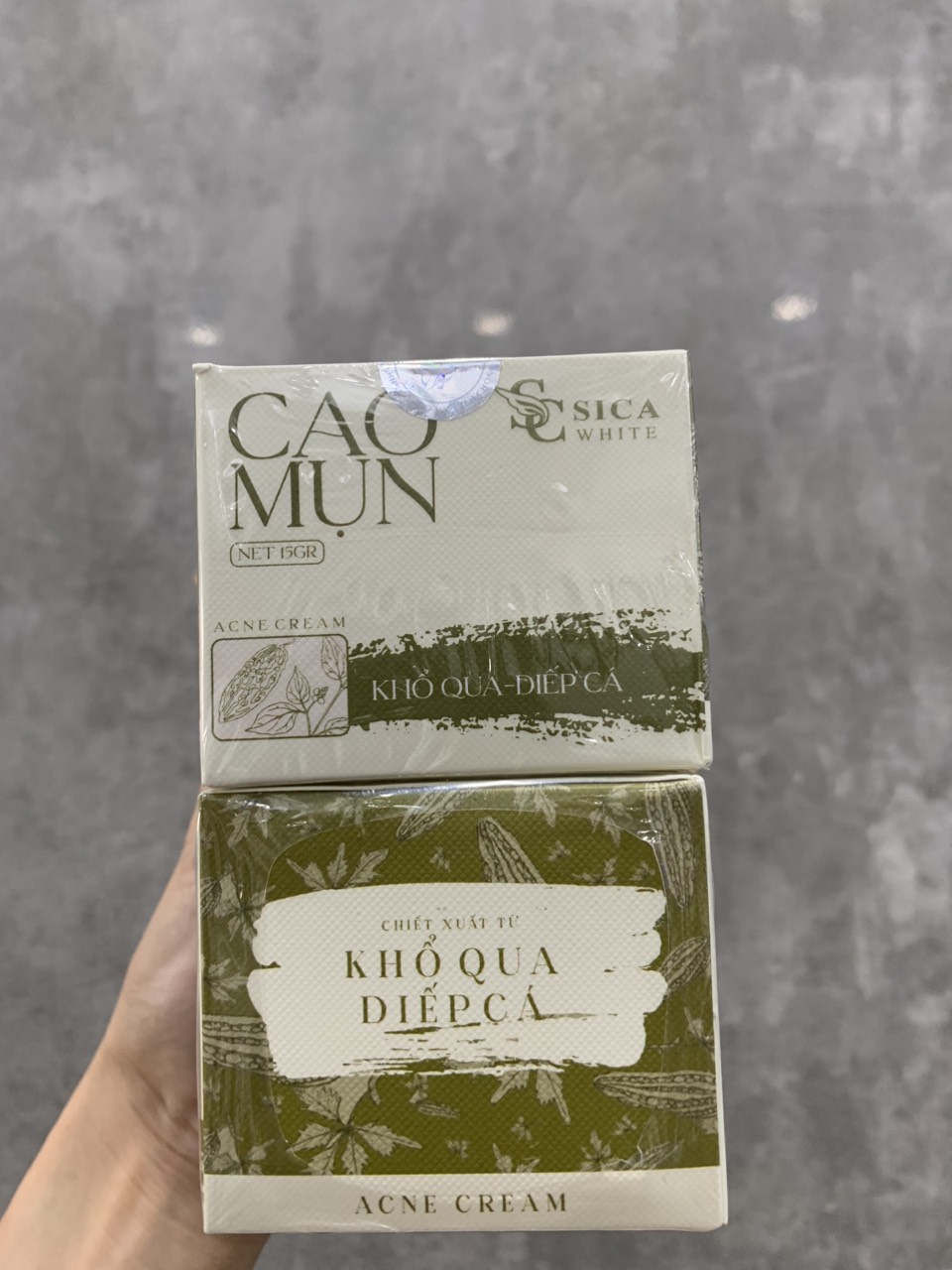 Kem Face Cao Mụn Khổ Qua Diếp Cá Sica White Kem Face Cao Mụn Khổ Qua Diếp Cá Sica White