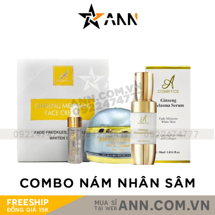 Combo Face Serum Nám Nhân Sâm A Cosmetics Ginseng Melasma Mỹ Phẩm Phương Anh Combo Face Serum Nám Nhân Sâm A Cosmetics Ginseng Melasma Mỹ Phẩm Phương Anh