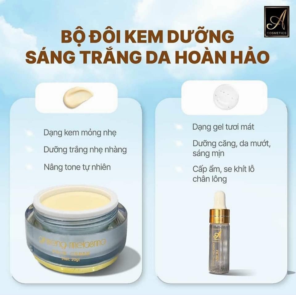Combo Face Serum Nám Nhân Sâm A Cosmetics Ginseng Melasma Mỹ Phẩm Phương Anh Combo Face Serum Nám Nhân Sâm A Cosmetics Ginseng Melasma Mỹ Phẩm Phương Anh