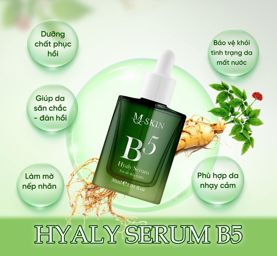Combo phục hồi da kem & Serum B5 MQ Skin Combo phục hồi da kem & Serum B5 MQ Skin