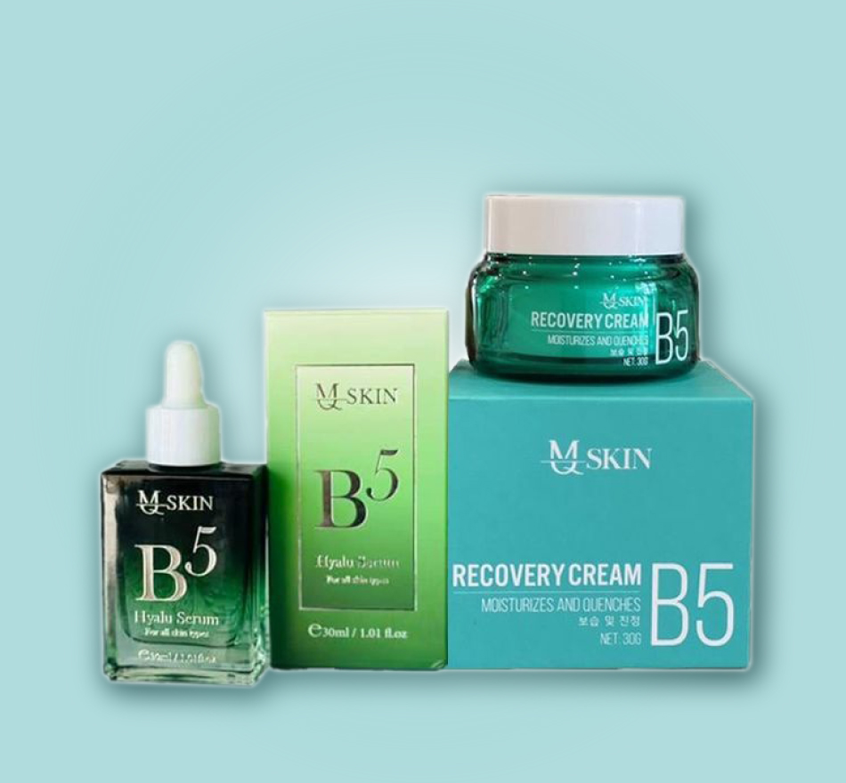 Combo phục hồi da kem & Serum B5 MQ Skin