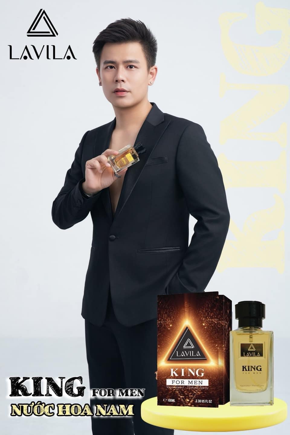 Nước hoa Lavla King phong cách nam tính, mạnh mẽ, cá tính