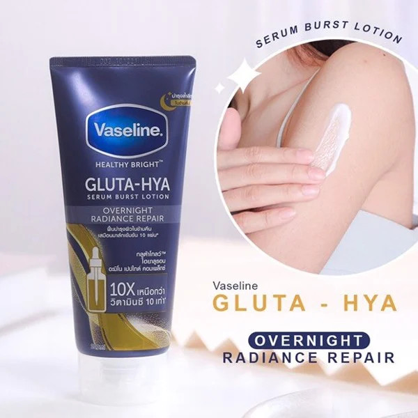 Kem Dưỡng Thể Vaseline Màu Xanh 10X Gluta Hya Overnight Thái Lan Kem Dưỡng Thể Vaseline Màu Xanh 10X Gluta Hya Overnight Thái Lan