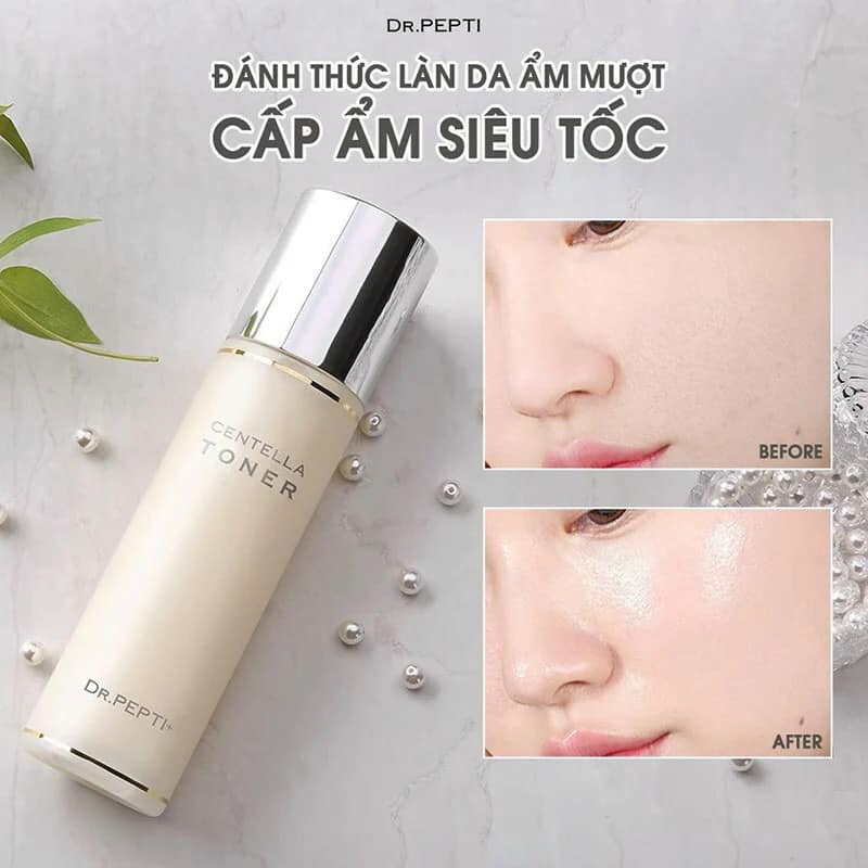 Nước hoa hồng Dr.Pepti Centella Toner sẽ làm chậm các quá trình lão hóa da Nước hoa hồng Dr.Pepti Centella Toner sẽ làm chậm các quá trình lão hóa da