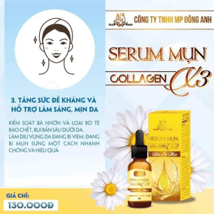 Serum Giảm Mụn Collagen X3 Mỹ Phẩm Đông Anh