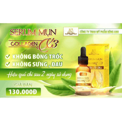 Serum Giảm Mụn Collagen X3 Mỹ Phẩm Đông Anh Serum Giảm Mụn Collagen X3 Mỹ Phẩm Đông Anh