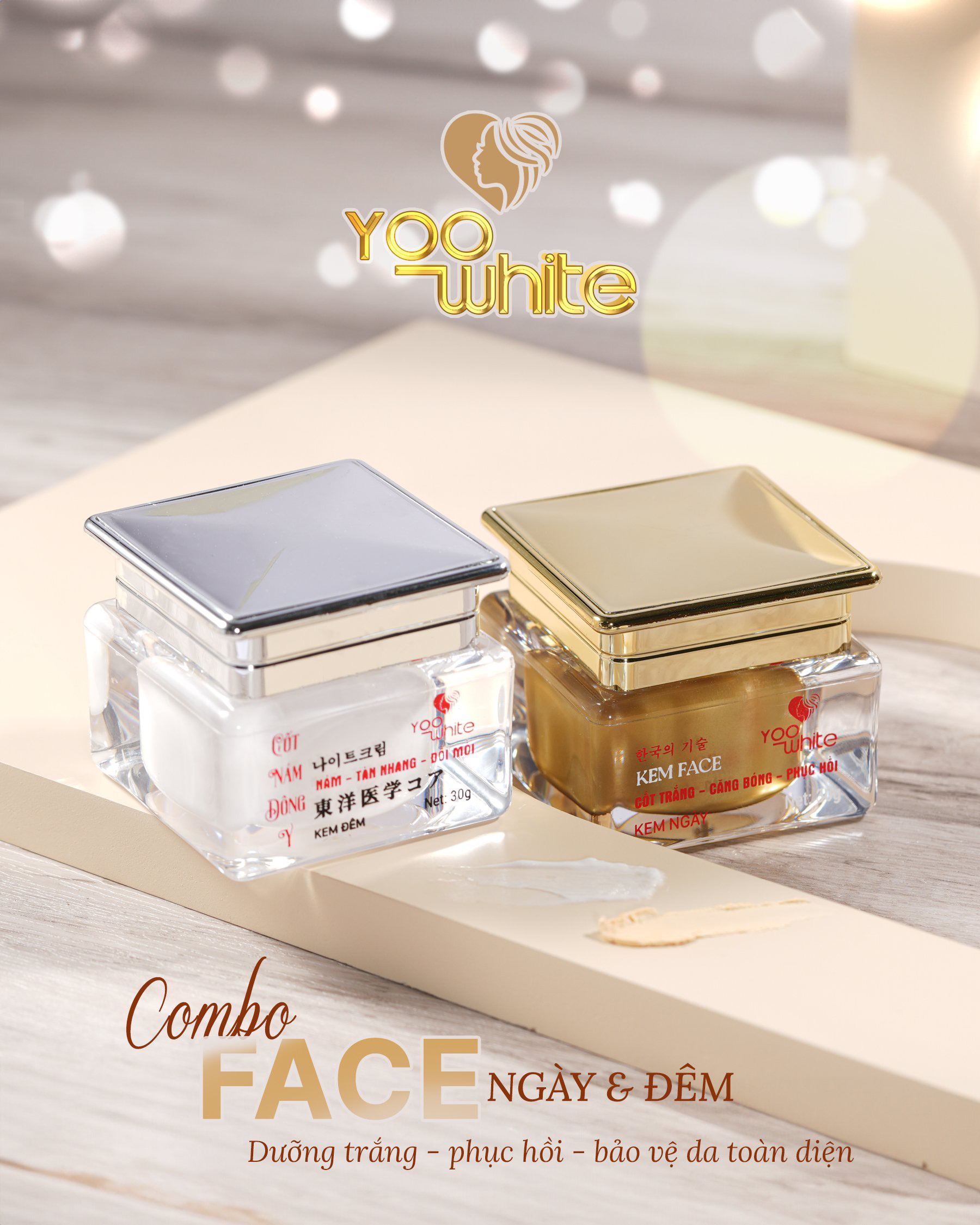 Trọn bộ dưỡng da mờ sạm nám tàn nhang nhà Yoo White