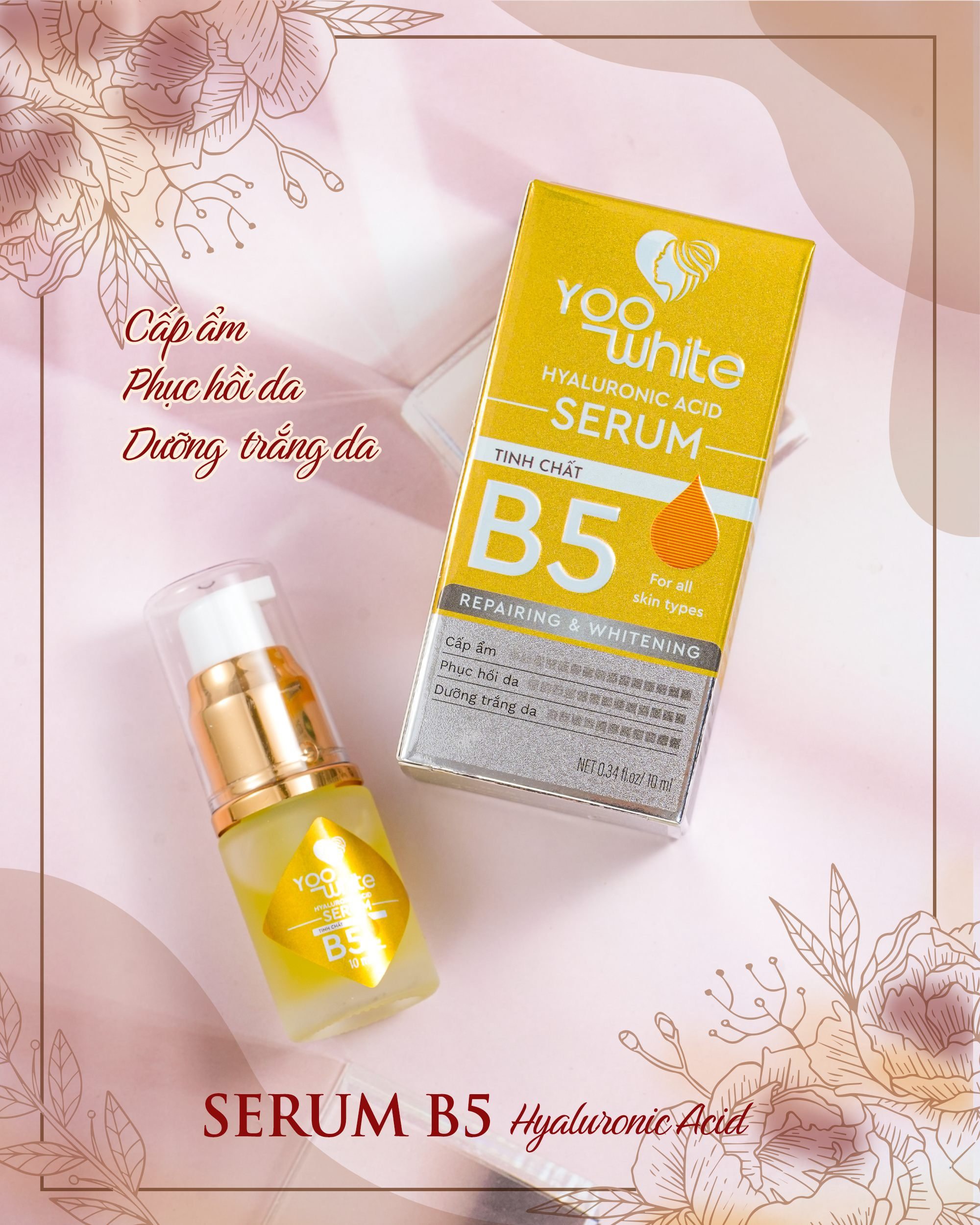 Serum tinh chất B5 yoo White Bí quyết dưỡng da căng bóng cho các nàng đây Serum tinh chất B5 yoo White Bí quyết dưỡng da căng bóng cho các nàng đây