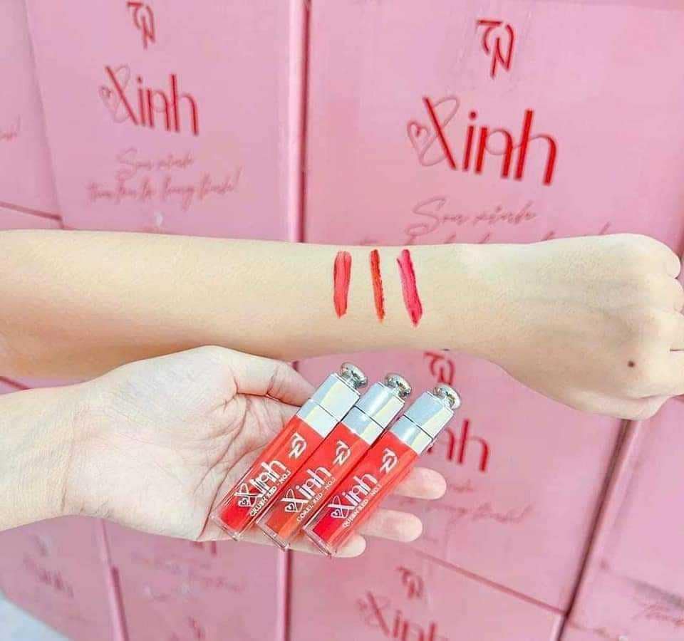 Son Xinh TN Mỹ Phẩm Đông Anh 1 Set 3 Màu Tặng Tẩy Tế Bào Chết Son Xinh TN Mỹ Phẩm Đông Anh 1 Set 3 Màu Tặng Tẩy Tế Bào Chết