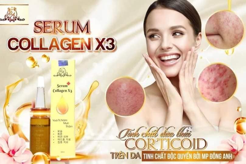 Serum Collagen X3 Cty Đông Anh Chính Hãng chuyên dùng trong các spa
