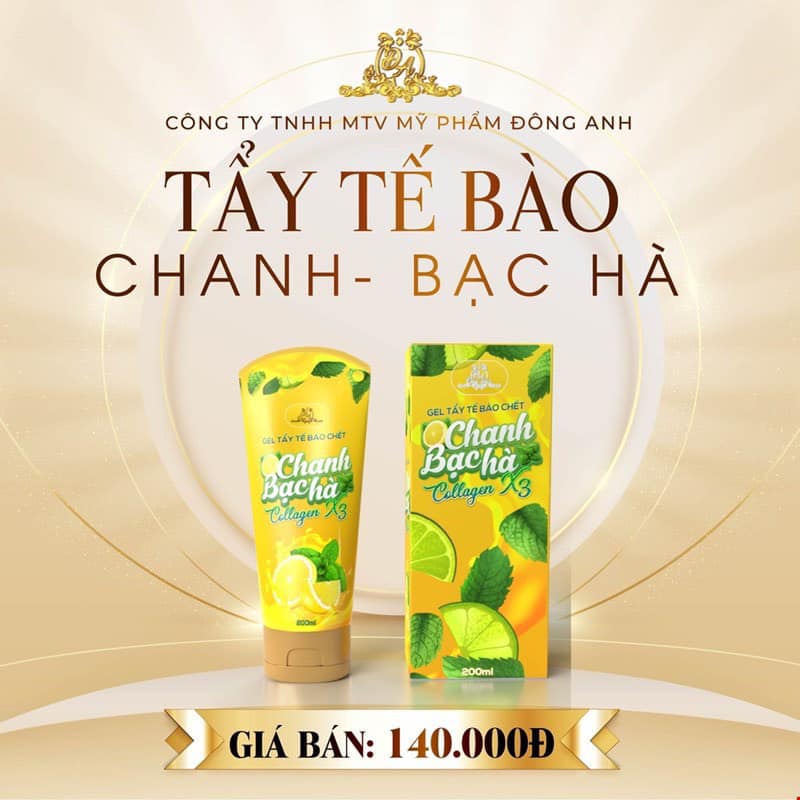 Gel Tẩy Tế Bào Chết Chanh Bạc Hà Collagen X3 Gel Tẩy Tế Bào Chết Chanh Bạc Hà Collagen X3