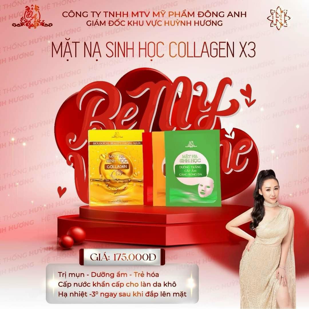 Mặt nạ sinh học Collagen X3 Mỹ phẩm Đông Anh Mặt nạ sinh học Collagen X3 Mỹ phẩm Đông Anh