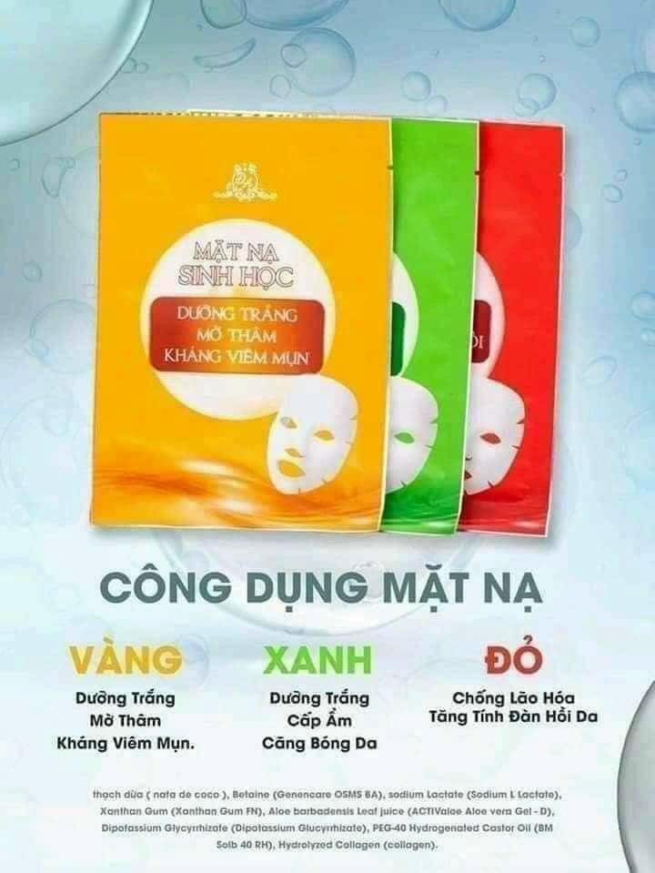 Mặt nạ sinh học Collagen X3 Mỹ phẩm Đông Anh Mặt nạ sinh học Collagen X3 Mỹ phẩm Đông Anh
