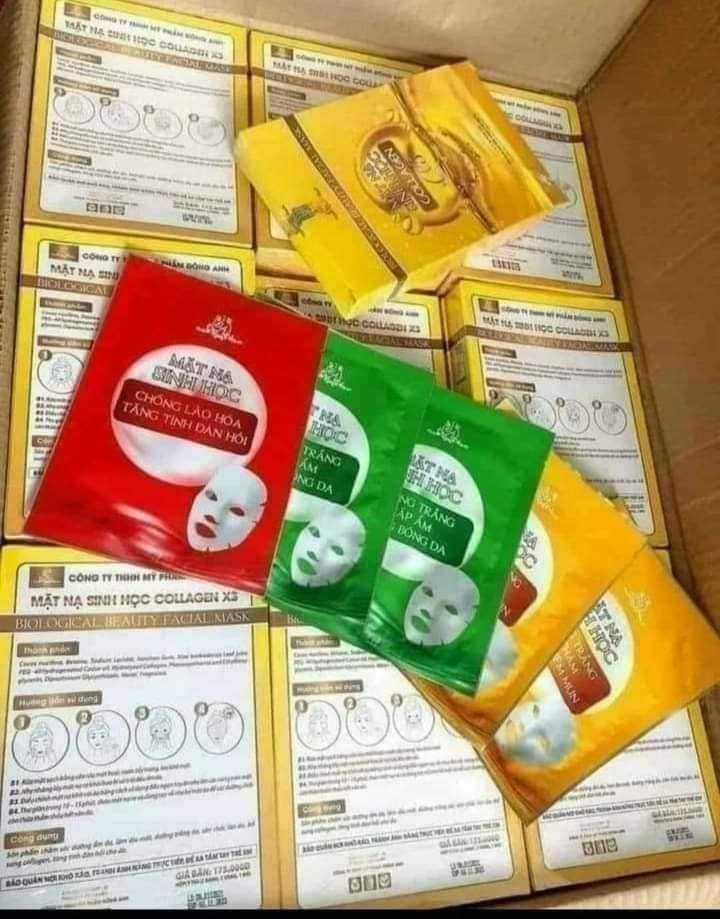 Mặt nạ sinh học Collagen X3 Mỹ phẩm Đông Anh Mặt nạ sinh học Collagen X3 Mỹ phẩm Đông Anh