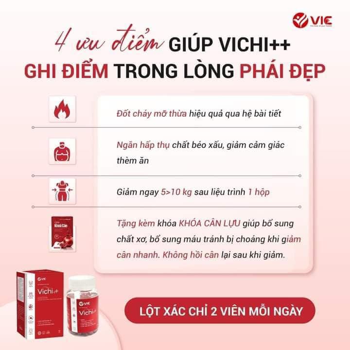 Siêu phẩm trị lờn Viên Uống Giảm Cân Vichi++ VIC Organic Siêu phẩm trị lờn Viên Uống Giảm Cân Vichi++ VIC Organic
