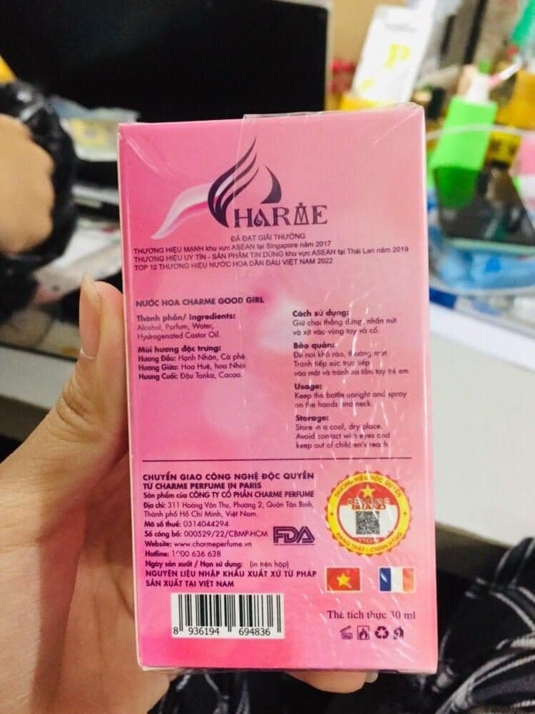 Nước Hoa Nữ Charme Good Girl 30ml Nước Hoa Nữ Charme Good Girl 30ml