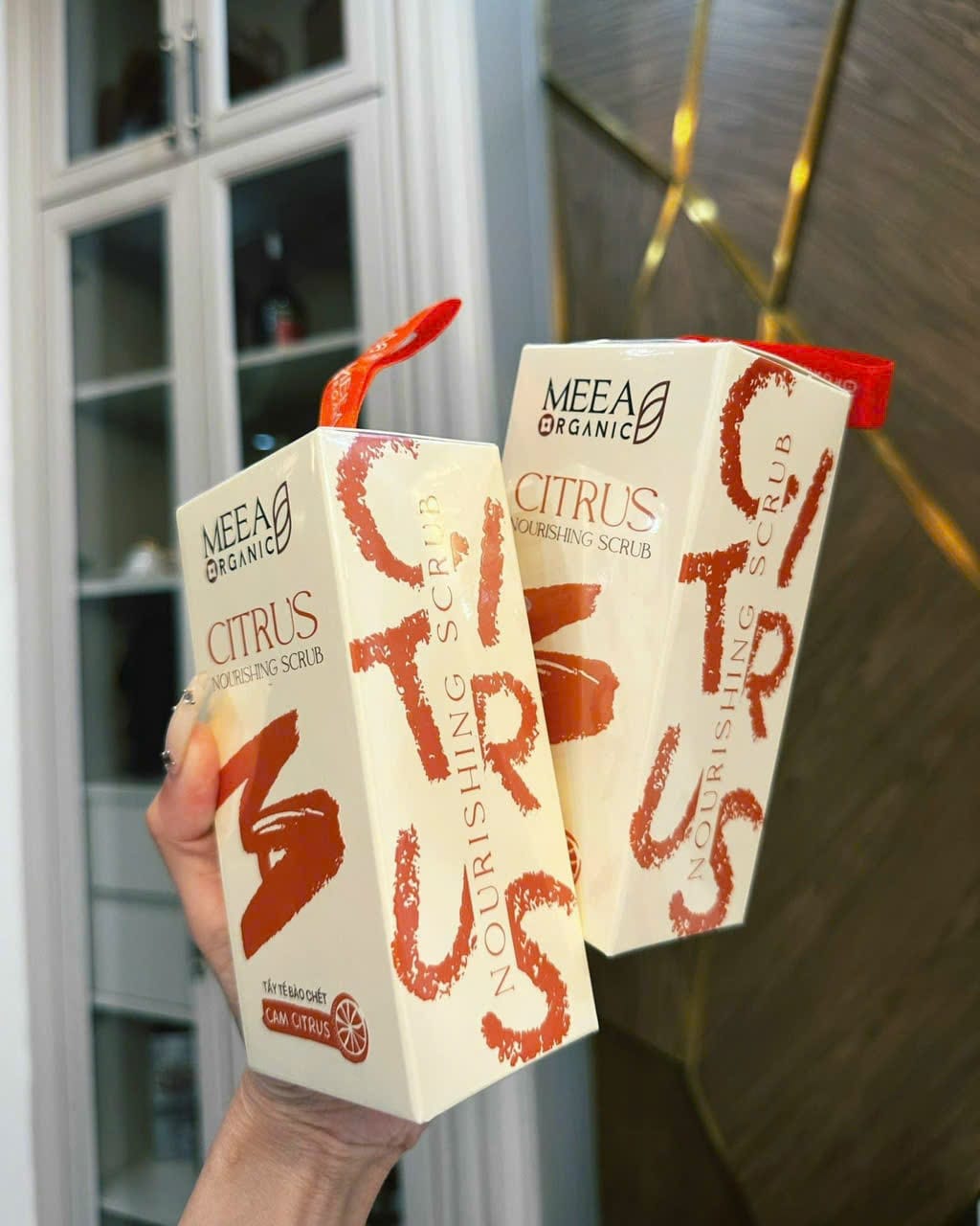 Tẩy Tế Вàо Chết Face Cam Citrus Meea Organic Nouishing Scrub Tẩy Tế Вàо Chết Face Cam Citrus Meea Organic Nouishing Scrub