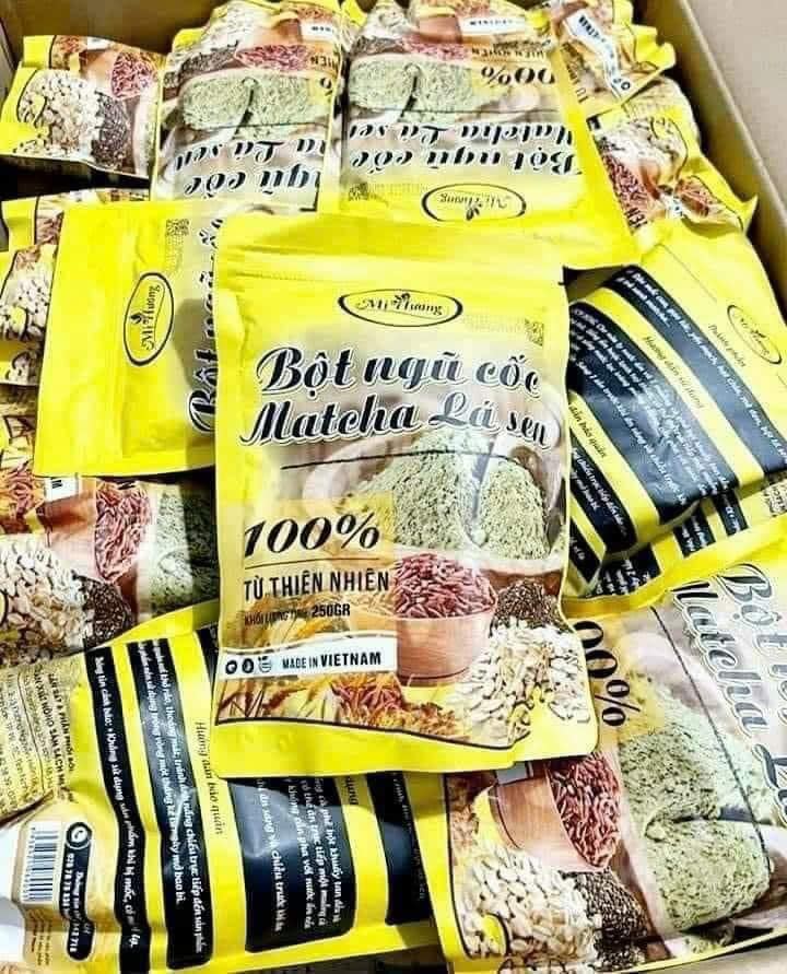 Bột Ngũ Cốc Matcha Lá Sen Giảm Mỡ Bụng Mị Hương chỉ giảm mỡ bụng không giảm cân