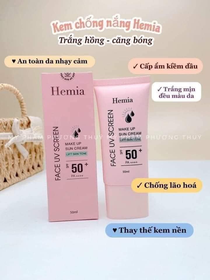 1 chiếc kem chống nắng vạn người mê nè Kem Chống Nắng Hemia Hàn Quốc 1 chiếc kem chống nắng vạn người mê nè Kem Chống Nắng Hemia Hàn Quốc