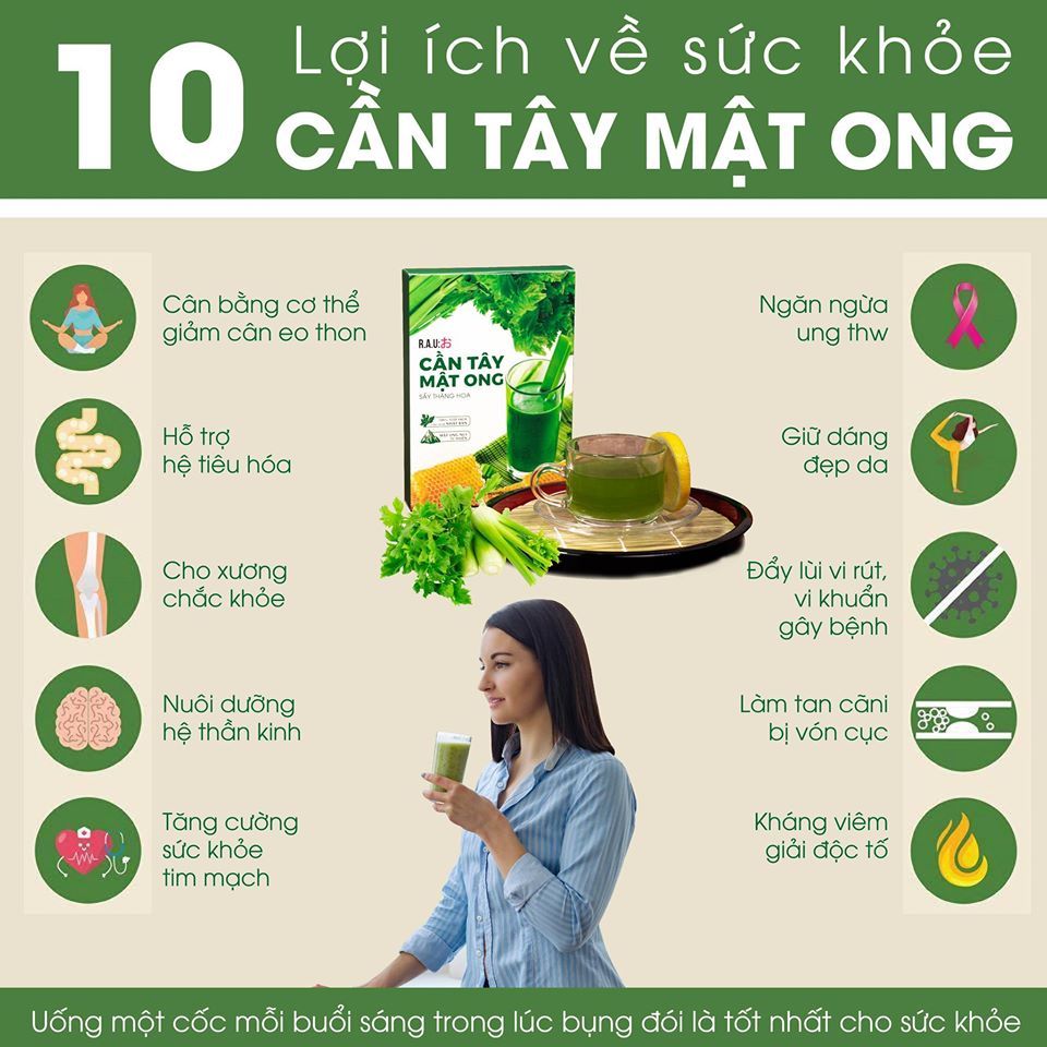 2 ly cần tây mỗi ngày đem lại vô vàn điều diệu kỳ