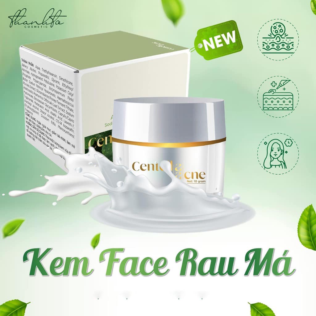 Kem Face Rau Má Thanh Tô Giảm Mụn Jiuhe Centella Acne
