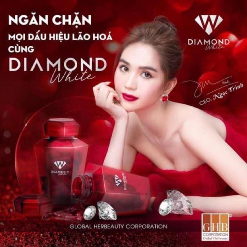 Viên Uống Trắng Da Ngọc Trinh Diamond White Viên Uống Trắng Da Ngọc Trinh Diamond White
