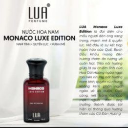 Nước hoa Lua Monaco Luxe Edition 50ml là đại diện cho mẫu người đàn ông sang trọng, mạnh mẽ và quyền lực Nước hoa Lua Monaco Luxe Edition 50ml là đại diện cho mẫu người đàn ông sang trọng, mạnh mẽ và quyền lực