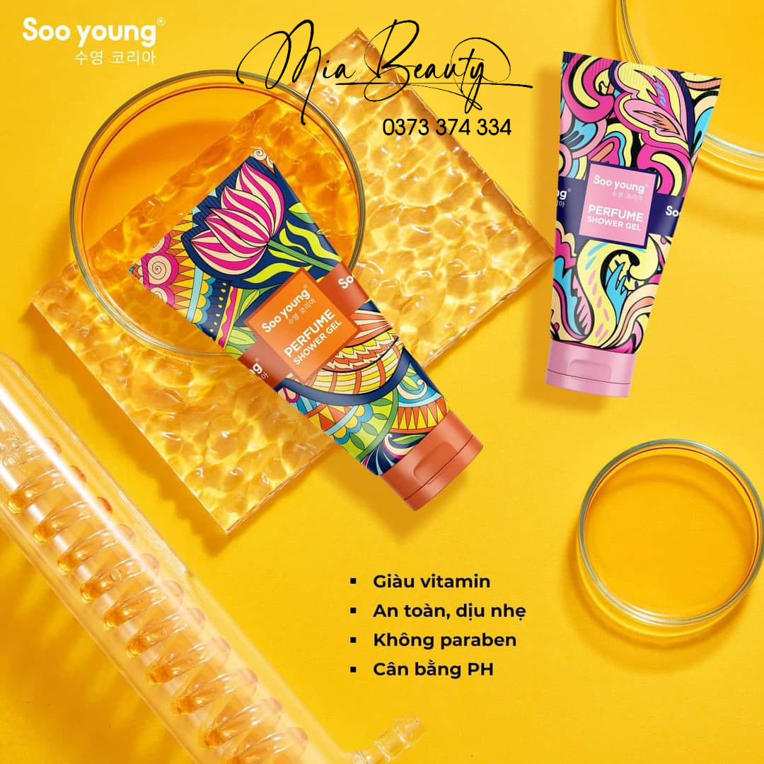Sữa Tắm Nước Hoa Soo Young Màu vàng Sữa Tắm Nước Hoa Soo Young Màu vàng