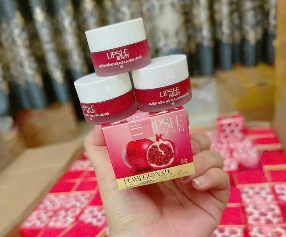 Dưỡng Hồng Môi Collagen Lựu Đỏ LipShe Beauty Dưỡng Hồng Môi Collagen Lựu Đỏ LipShe Beauty