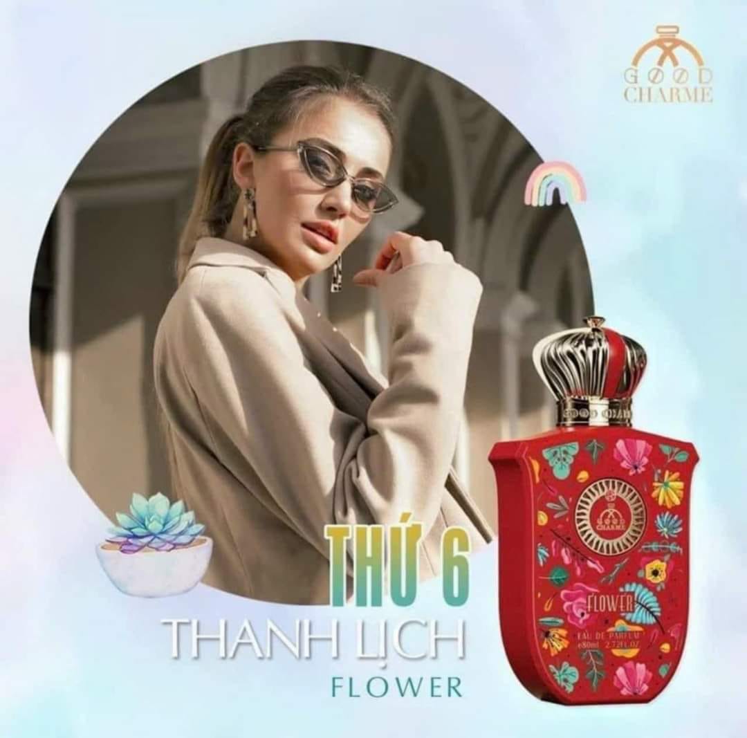 Nước Hoa Nữ Good Charme Flower 80ml Với mùi hương sang trọng và cực kì nữ tính Nước Hoa Nữ Good Charme Flower 80ml Với mùi hương sang trọng và cực kì nữ tính