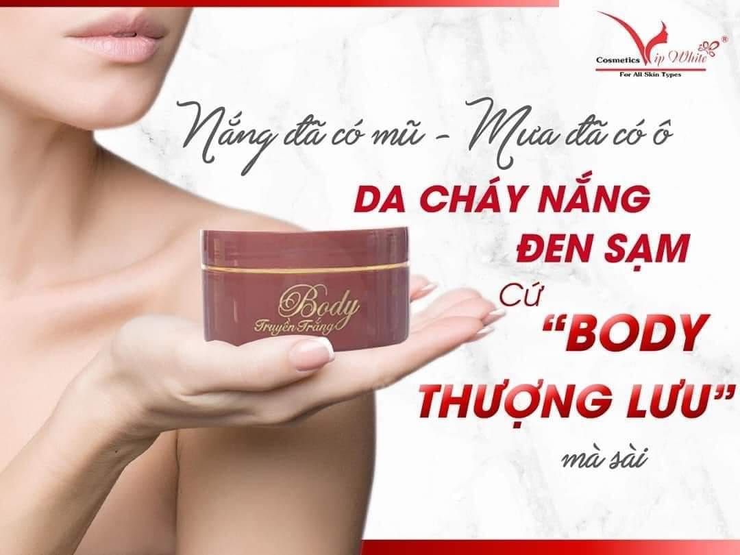Nắng đã có mũ - mưa đã có ô - da cháy nắng, đen sạm cứ kem body thượng lưu mà xài