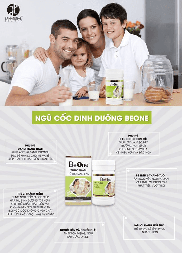 Ngũ cốc Beone giúp phục hồi sức khoẻ nhanh chóng và tăng hệ miễn dịch