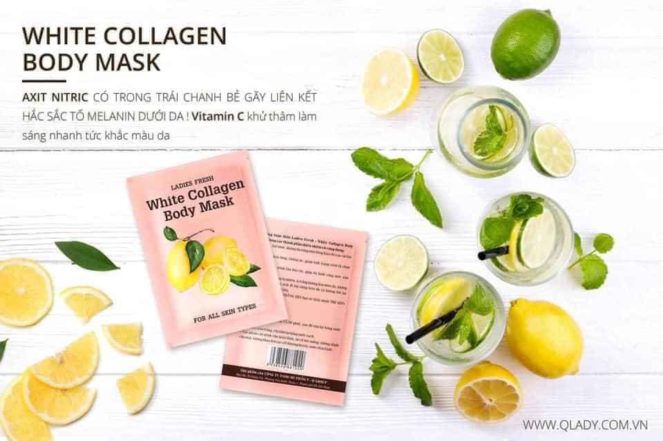 Mùa hè rực lửa sợ gì da đen với Ủ trắng chanh White Collagen