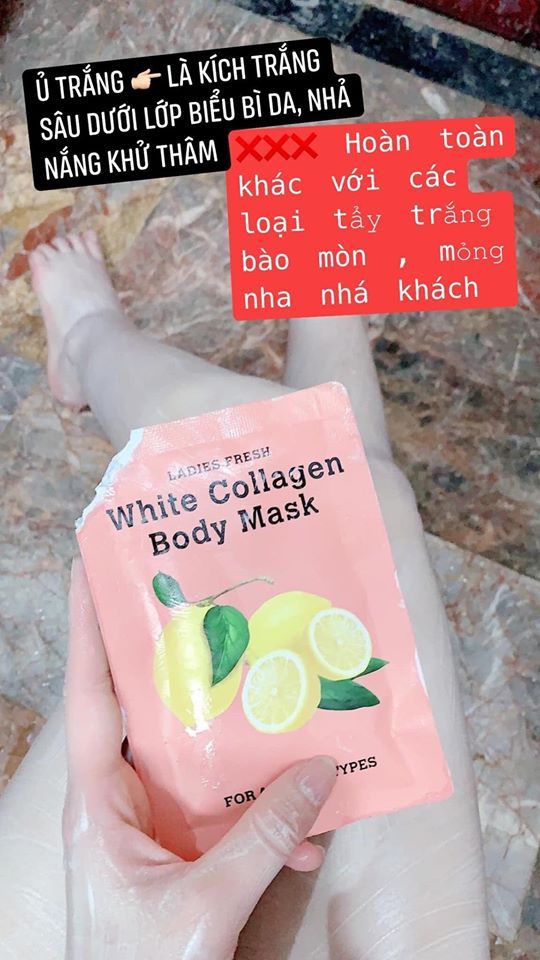 Một lần tắm trắng tại gia tốn có 25k với Ủ trắng chanh