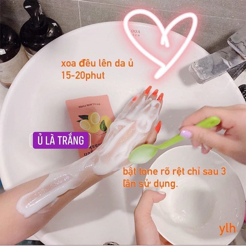 Ủ trắng chanh luôn sẵn sàng cùng chị em thay đổi làn da của mình