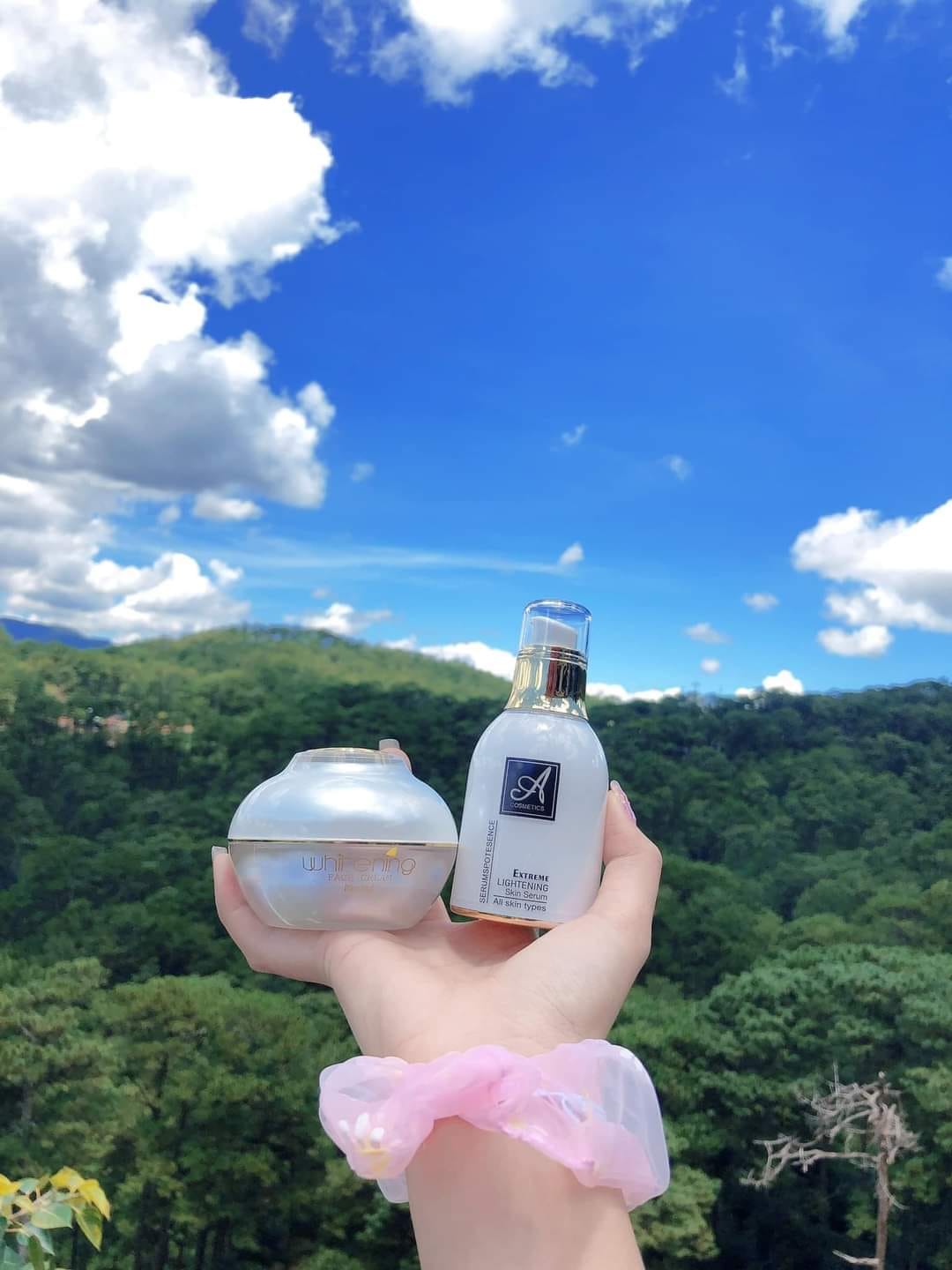 Chào buổi sáng cho da mặt bằng combo Kem face Pháp và Serum spot