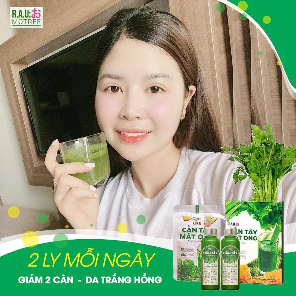 Khách yêu nhà em sau khi sử dụng 1 liệu trình Cần Tây Mật Ong Motree