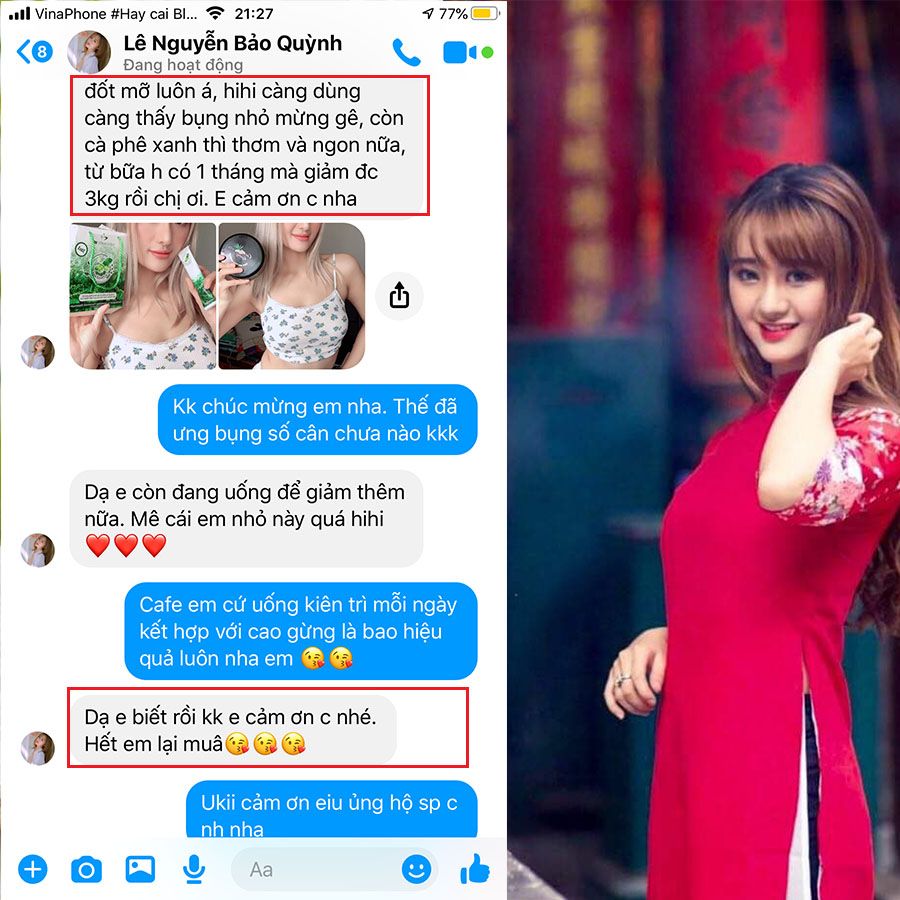 Feedback cà phê xanh đầu tuần cho mấy chị yêu có thêm động lực này