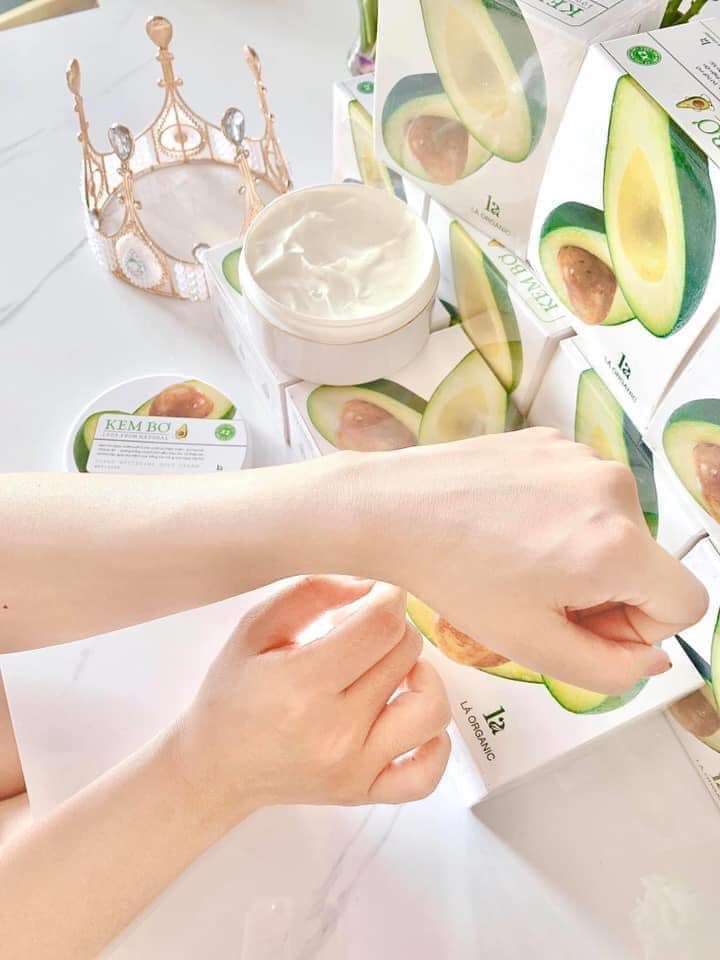 Kem body Bơ Lá Organic hoàn toàn chiết xuất 100% thành phần thiên nhiên