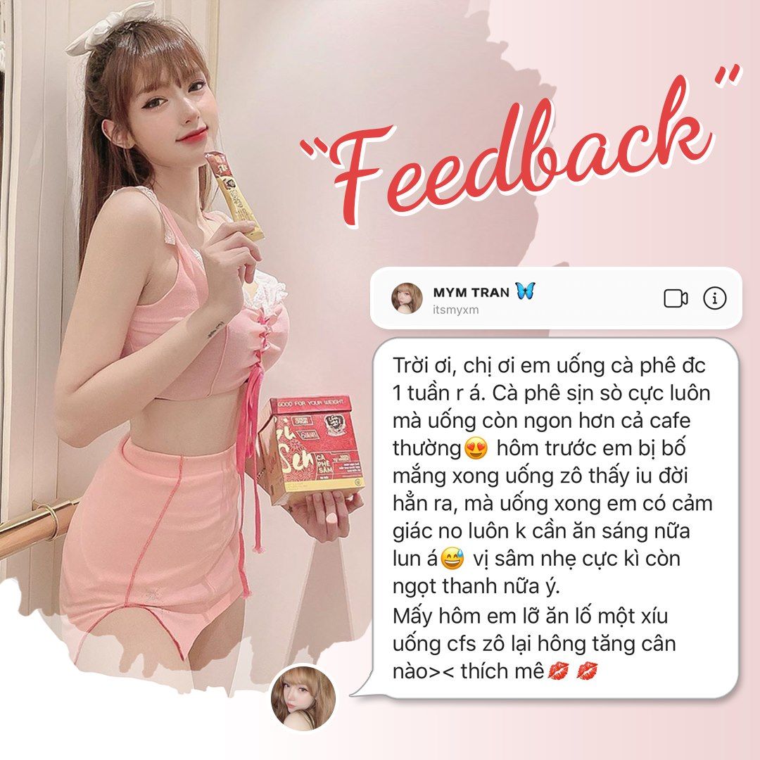 Feedback xịn xò của khách dùng cà phê sâm
