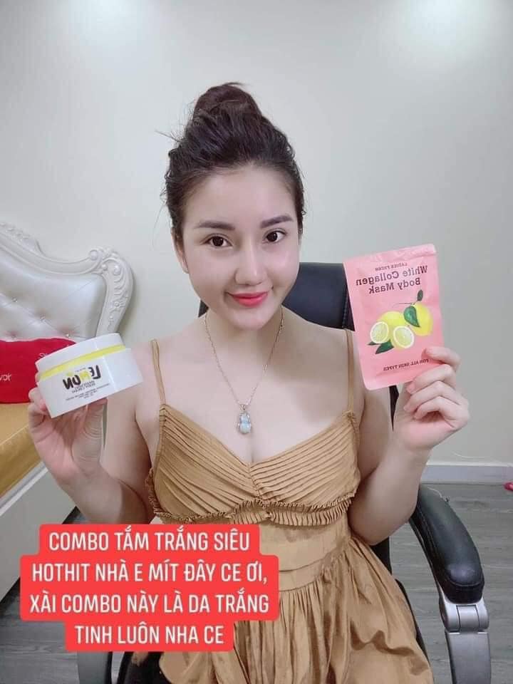Kem body Lemon xài trắng không em?
