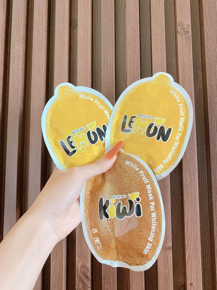 Lemon White Fruit Mask dưỡng trắng da trong lần đầu tiên sử dụng