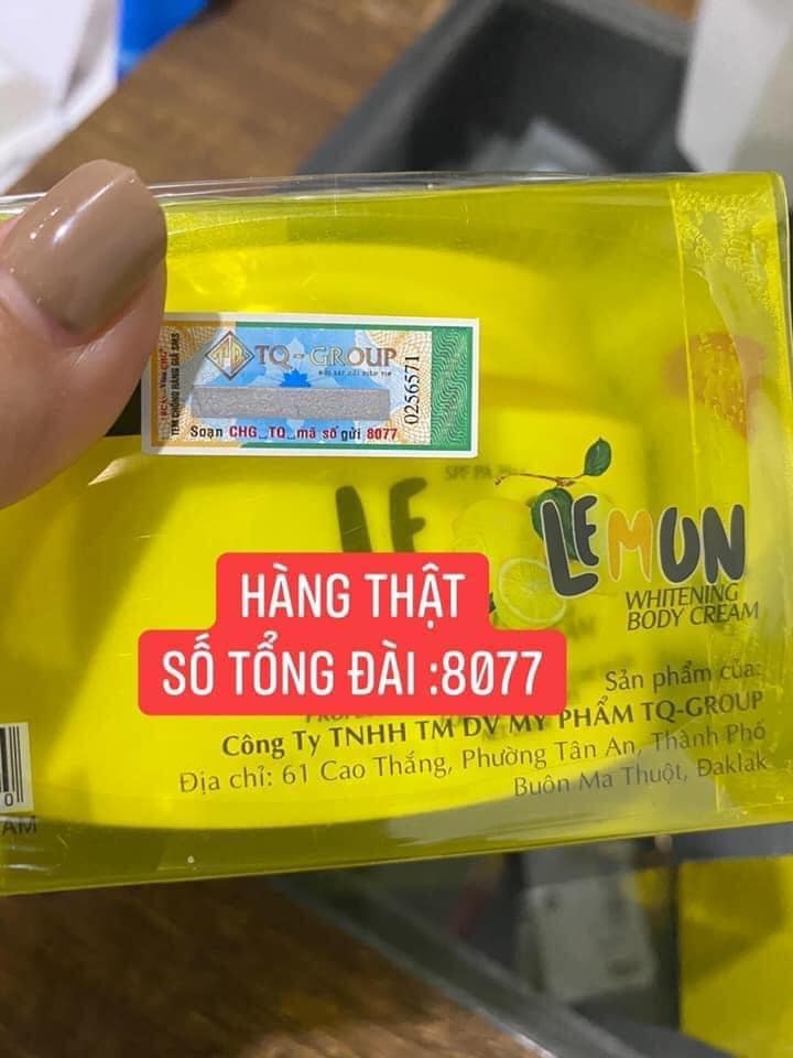 Cảnh báo hàng giả Kem body Lemon