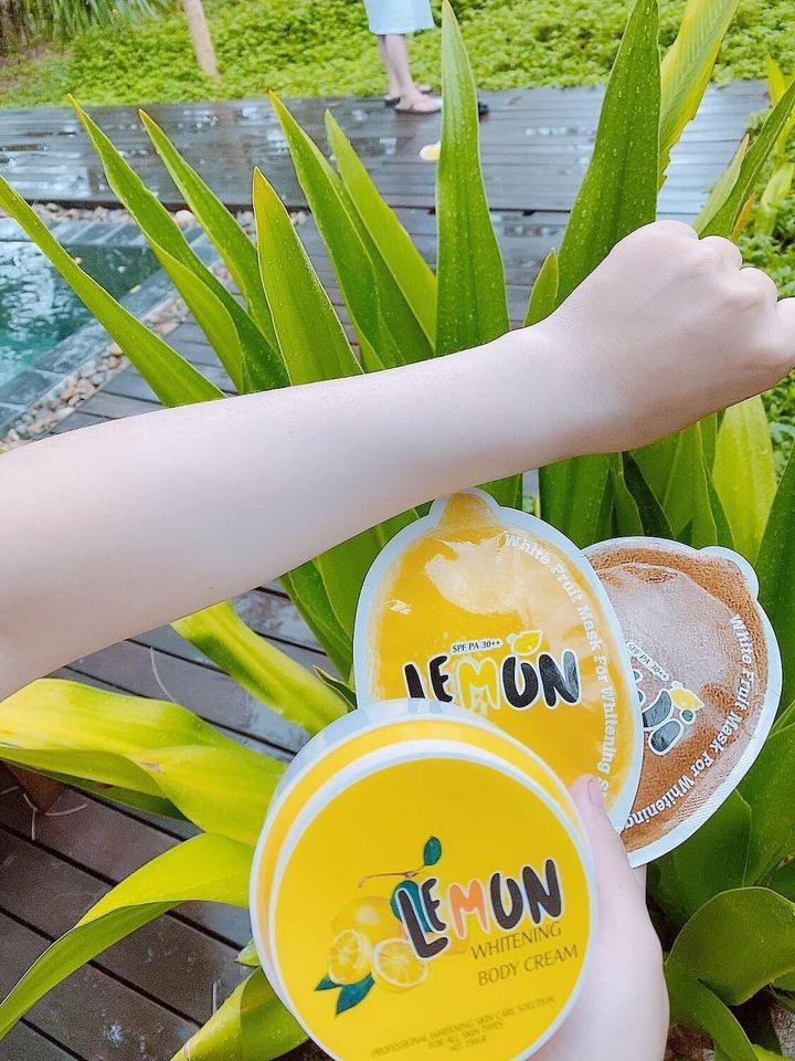Kem body Lemon - Ủ trắng chanh tắm là trắng - cứ trắng là auto xinh
