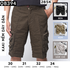 Quần Short Kaki Nam Túi Hộp - QB394
