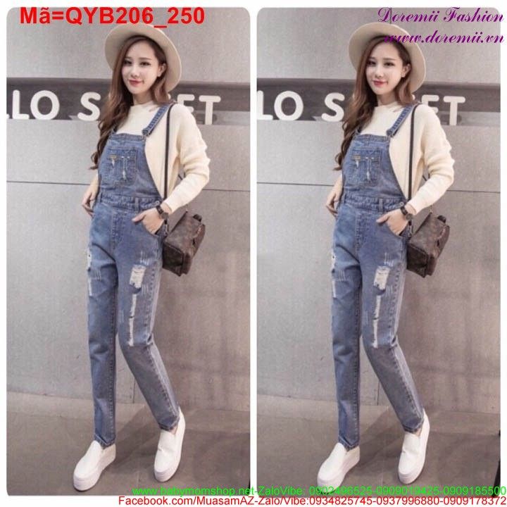 Quần yếm jeans đẹp hơn nữa với bí quyết mix đồ chuẩn này