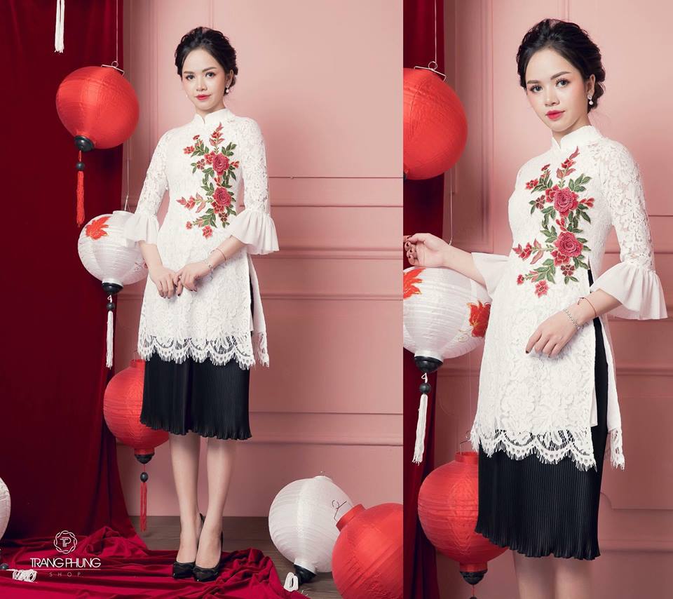 Thời trang xuân hè không thể thiếu áo dài cách tân đẹp 2019
